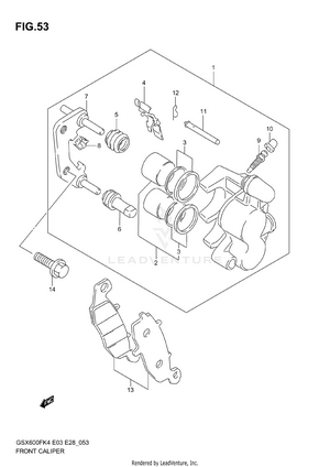 Front Caliper Schematic