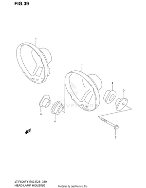 Headlamp Housing Schematic