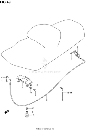 Seat Support Bracket Schematic