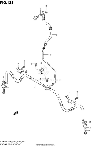 Front Brake Hose Schematic