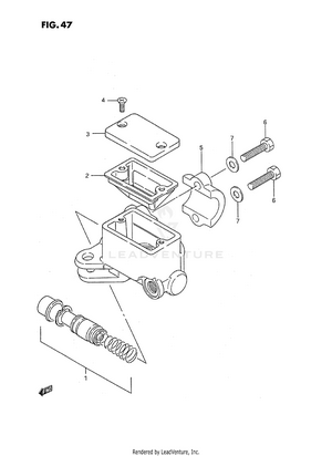 Front Master Cylinder (model J/k/l) Schematic