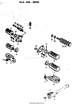 Stand - Footrest Schematic