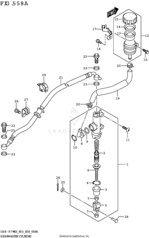 Rear Master Cylinder Schematic