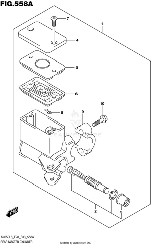 Rear Master Cylinder Schematic
