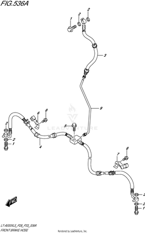 Front Brake Hose Schematic