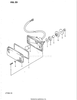 Tail Lamp (model F/g/h) Schematic