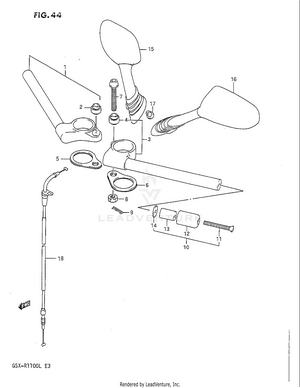Handlebar (model K) Schematic