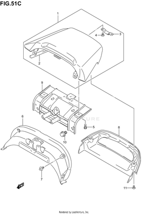 Rear Spoiler (an400sk5/sk6) Schematic
