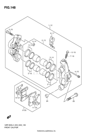 Front Caliper Schematic