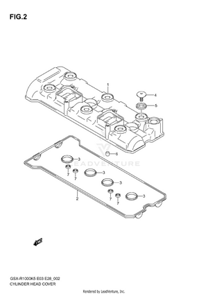 Cylinder Head Cover Schematic
