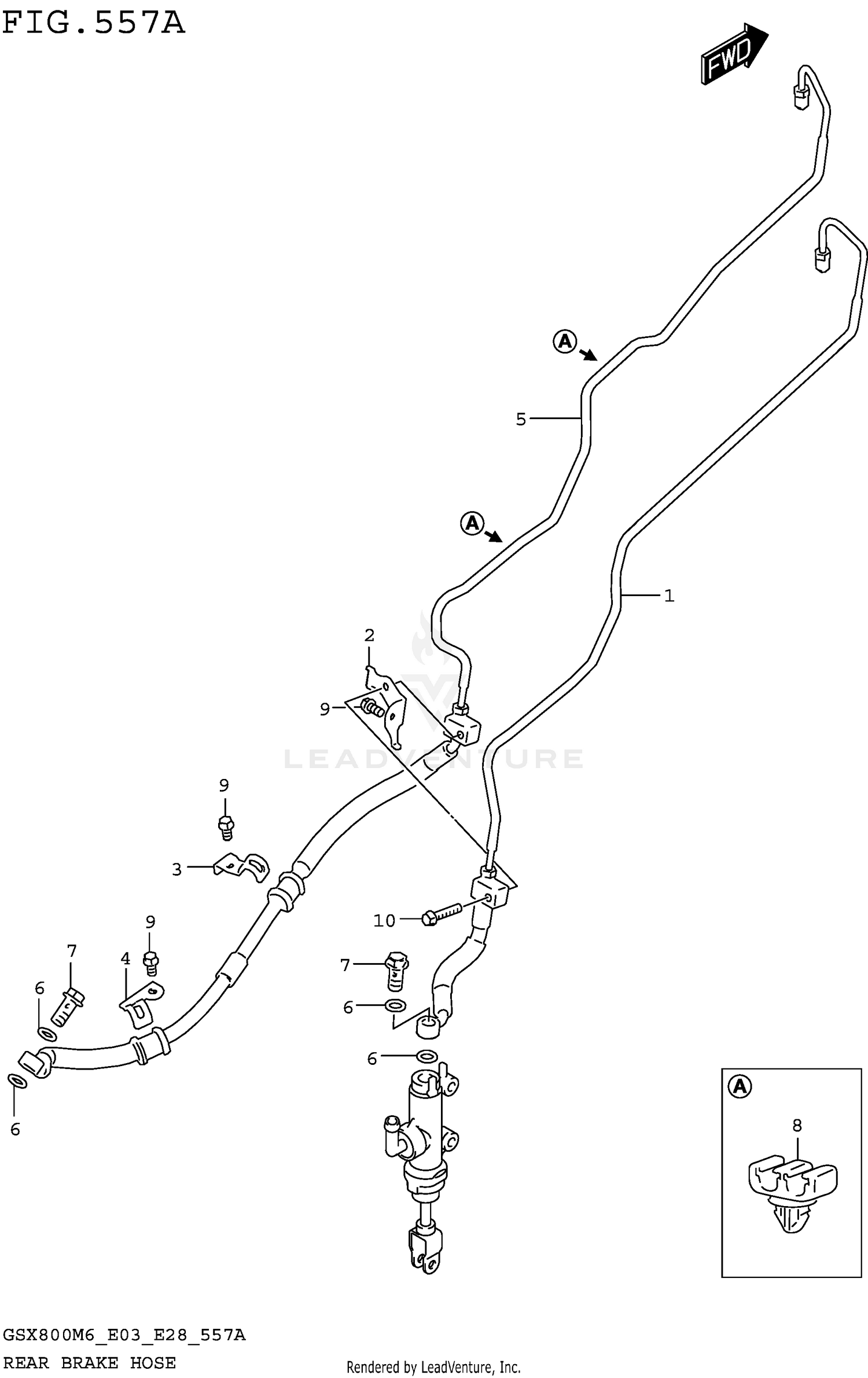REAR BRAKE HOSE