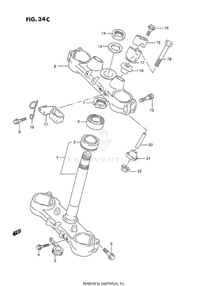 Steering Stem (model T) Schematic
