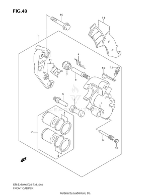 Front Caliper Schematic