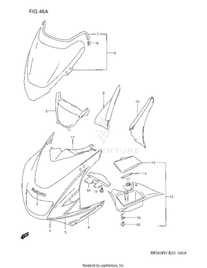 Cowling Body (rf900rzs) Schematic