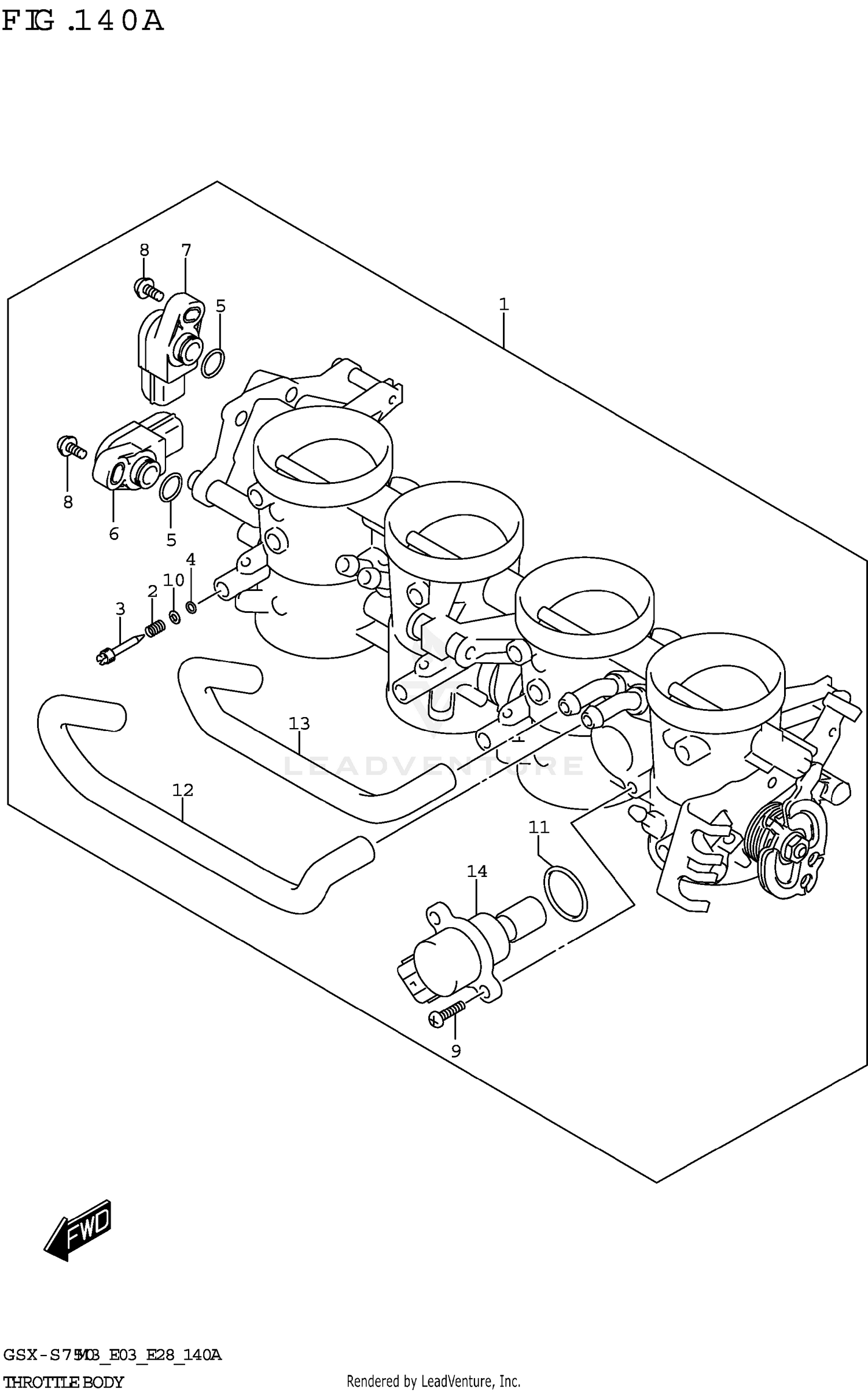 THROTTLE BODY (E03,E28)