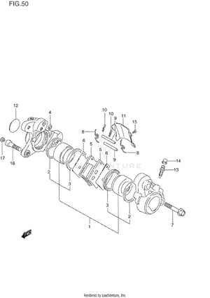 Front Caliper (model N) Schematic