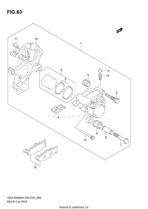 Rear Caliper Schematic