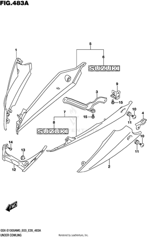 Under Cowling (gsx-s1000a) Schematic