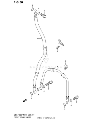 Front Brake Hose Schematic