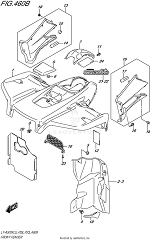 Front Fender (lt-a500xl5 P33) Schematic