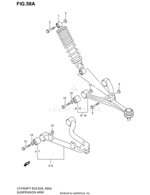 Suspension Arm (model Y/k1/k2) Schematic