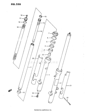Front Fork (l/m/n/p/r) Schematic