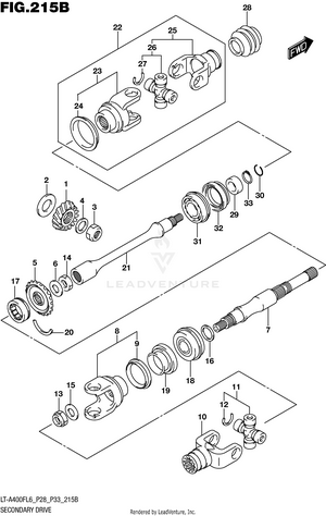 Secondary Drive (lt-a400fl6 P33) Schematic