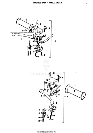Throttle Grip - Handle Switch Schematic