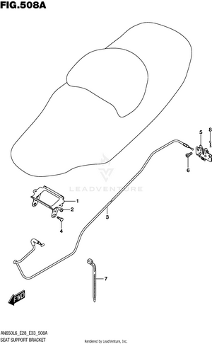 Seat Support Bracket Schematic