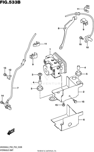 Hydraulic Unit (uh200al6 P33) Schematic