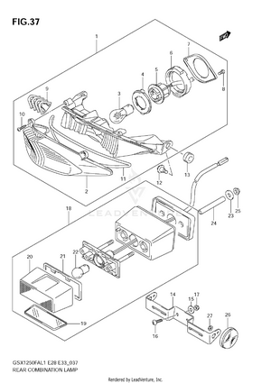 Rear Combination Lamp Schematic