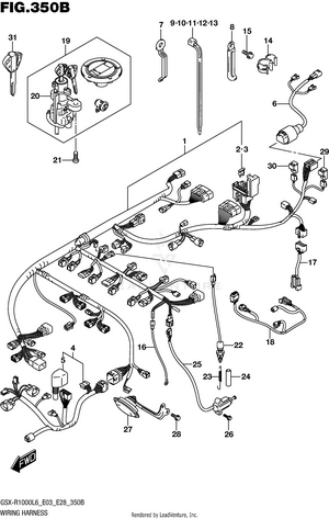 Wiring Harness (gsx-r1000l6 E28) Schematic