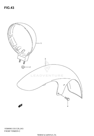 Front Fender Schematic