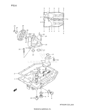 Oil Pan - Oil Pump Schematic