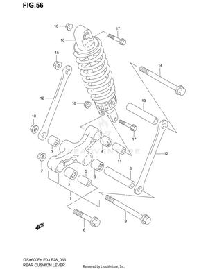 Rear Cushion Lever Schematic