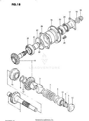 Secondary Drive Gear Schematic