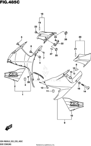 Side Cowling (bne) Schematic