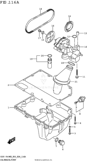 Oil Pan/oil Pump Schematic