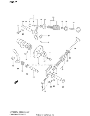 Cam Shaft - Valve Schematic