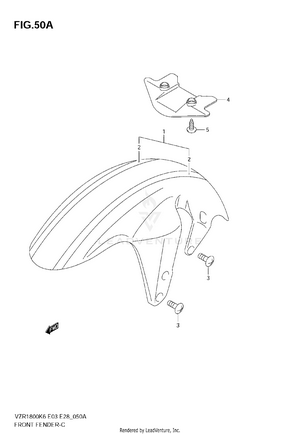 Front Fender (vzr1800zk7/zk8) Schematic