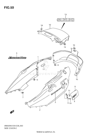Side Cover (an650ak6/k7/ak7) Schematic