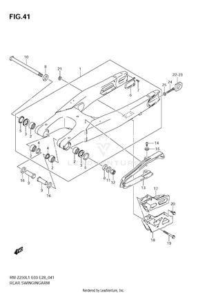 Rear Swinging Arm Schematic