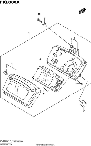 Speedometer (lt-a750xpl7 P28) Schematic
