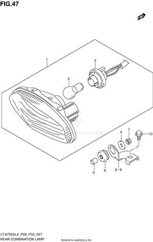 Rear Combination Lamp (lt-a750xzl4 P33) Schematic