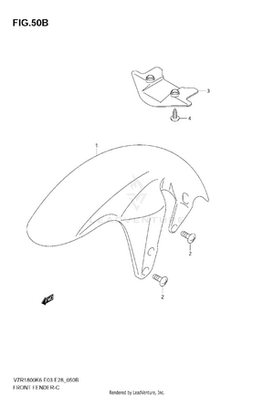 Front Fender (vzr1800k8/nk8/k9/nk9) Schematic