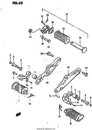 Footrest (model Z) Schematic