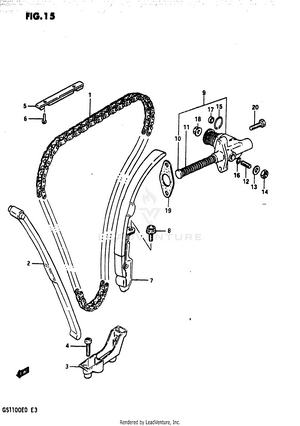 Cam Chain (model D) Schematic