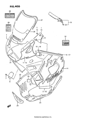 Cowling Body (model N) Schematic