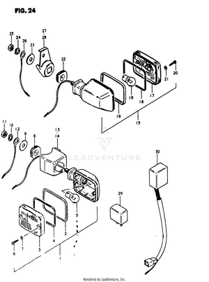 Turn Signal Lamp (gs1100et) Schematic