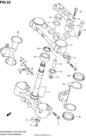 Front Fork Bracket Schematic